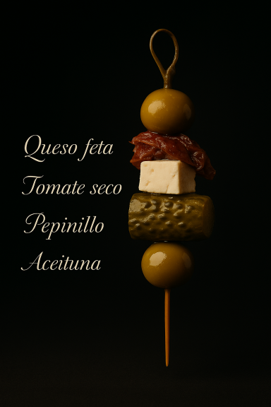 Gilda de Queso feta con tomate seco Gilda de Queso feta con tomate seco