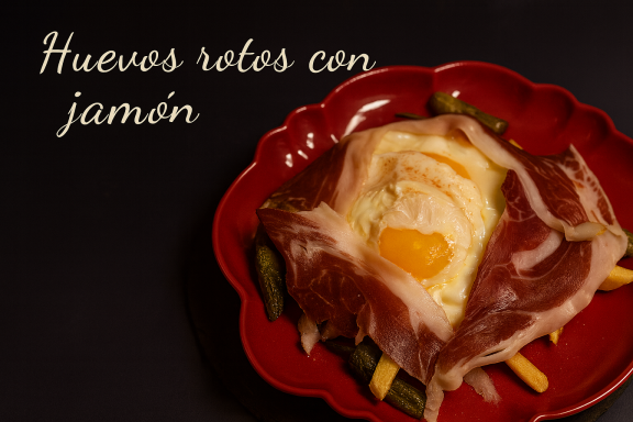 Broken Eggs with ham