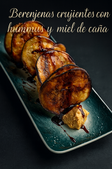 Crispy Eggplant with Hummus 